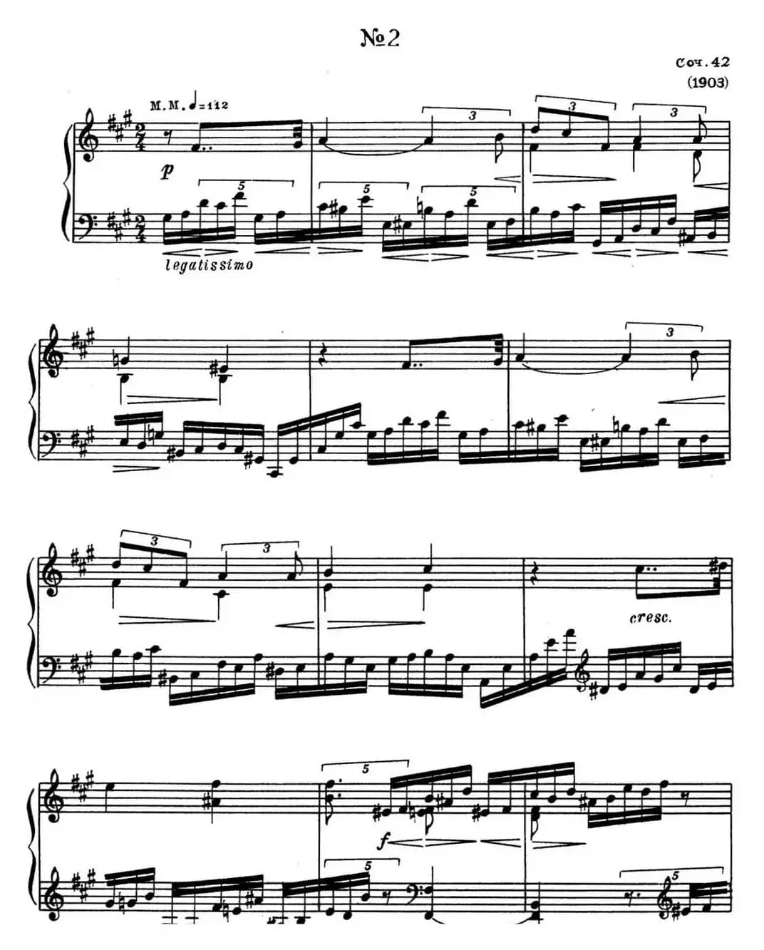 斯克里亚宾 钢琴练习曲 Op.42 No.2 Alexander Scriabin Etudes