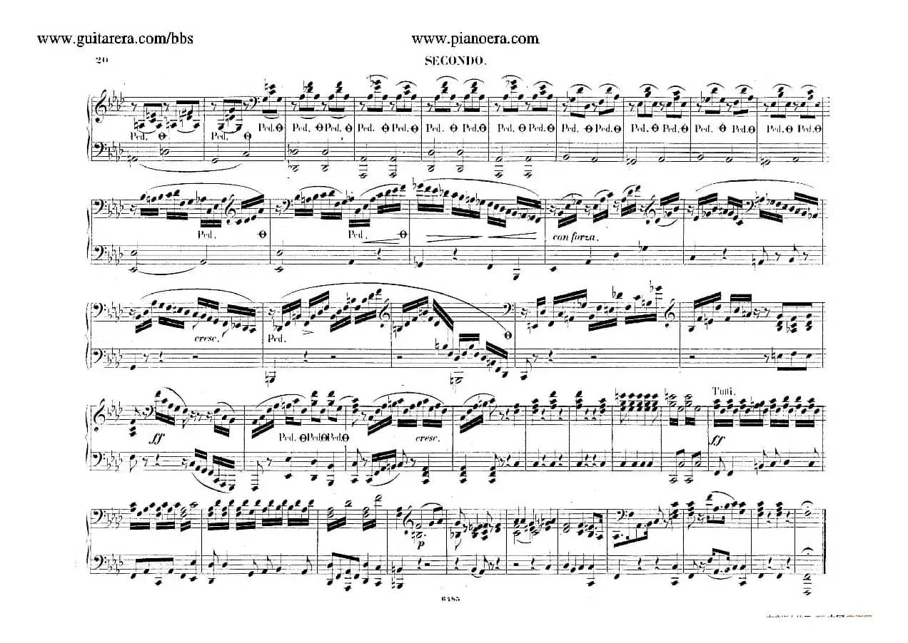 Piano Concerto No.2 in f Minor Op.21（f小调第二钢琴协奏曲·四手联弹版）
