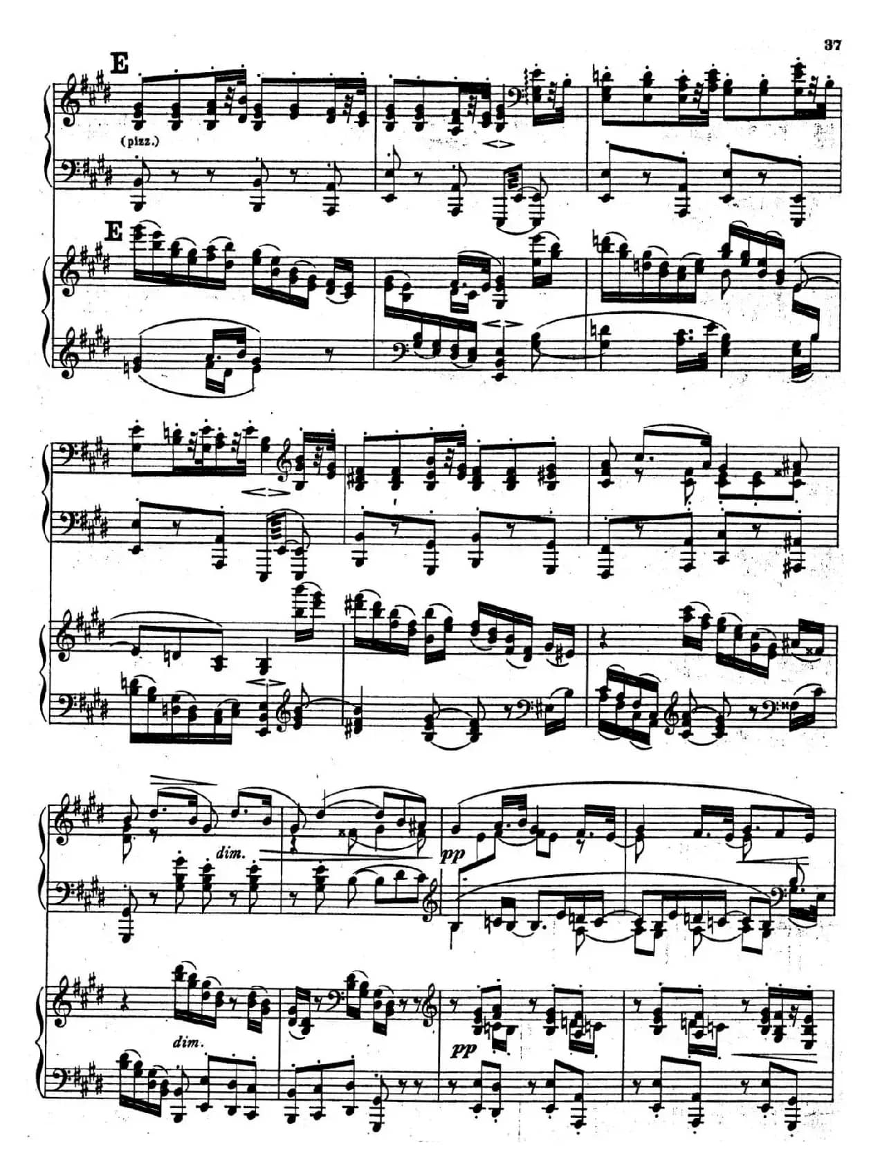 Symphony No.4 in e Minor Op.98（e小调第四交响曲·双钢琴）