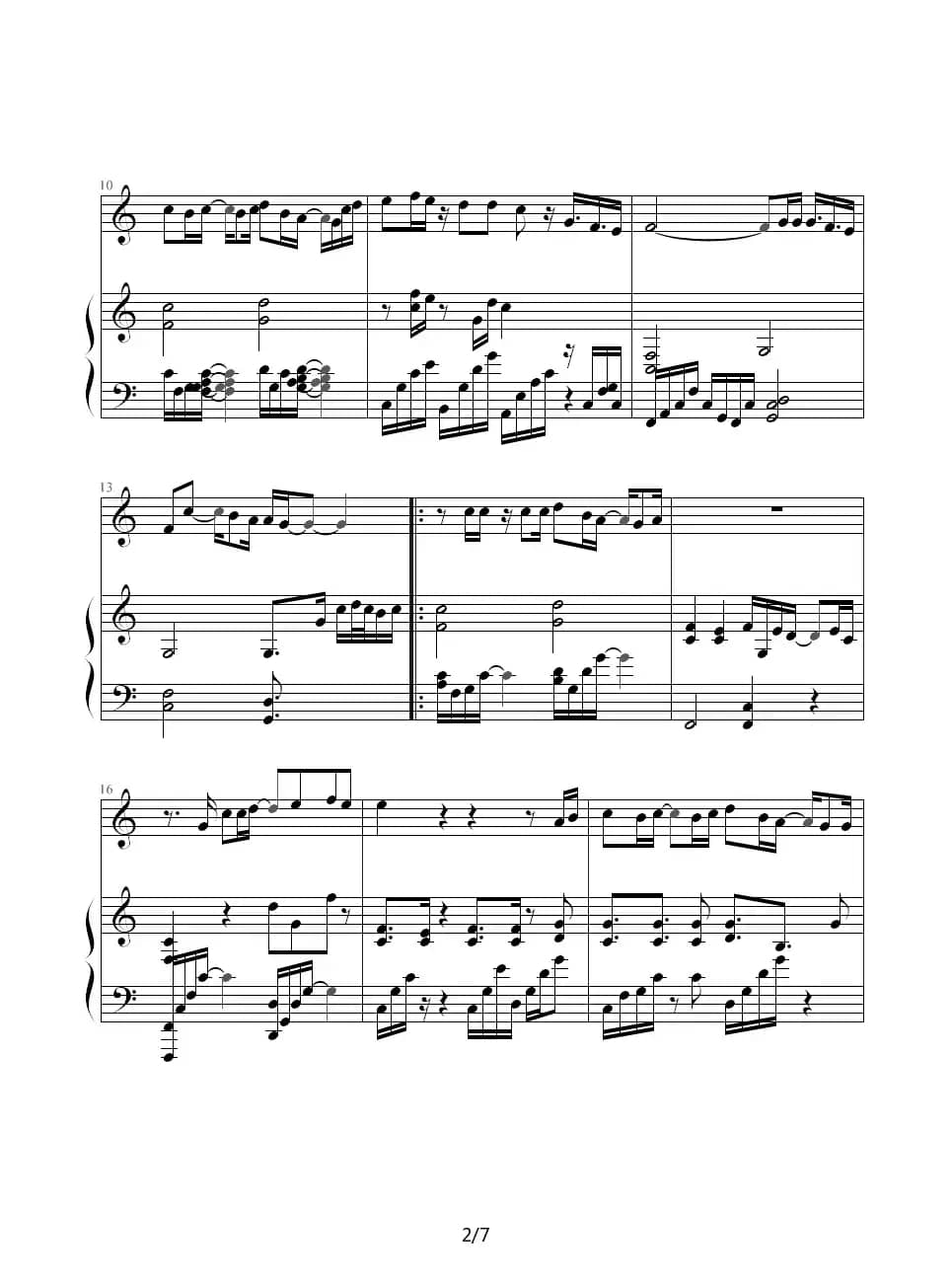 Now that she'e gone（钢琴伴奏谱）