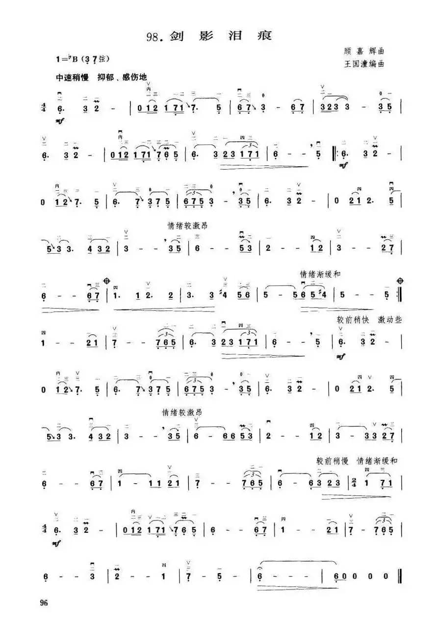 剑影泪痕（王国潼编曲）