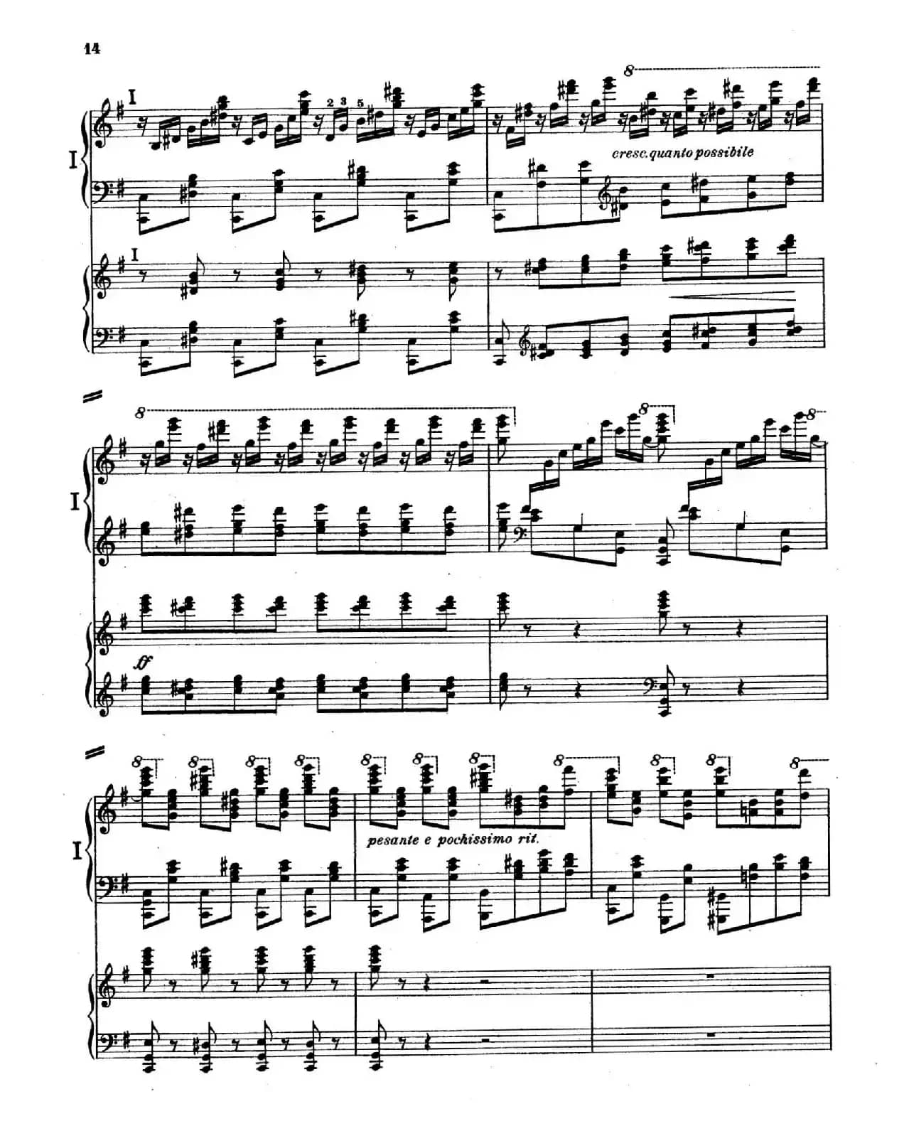 Piano Concerto in E Major Op.59(E大调钢琴协奏曲·双钢琴·第一乐章)