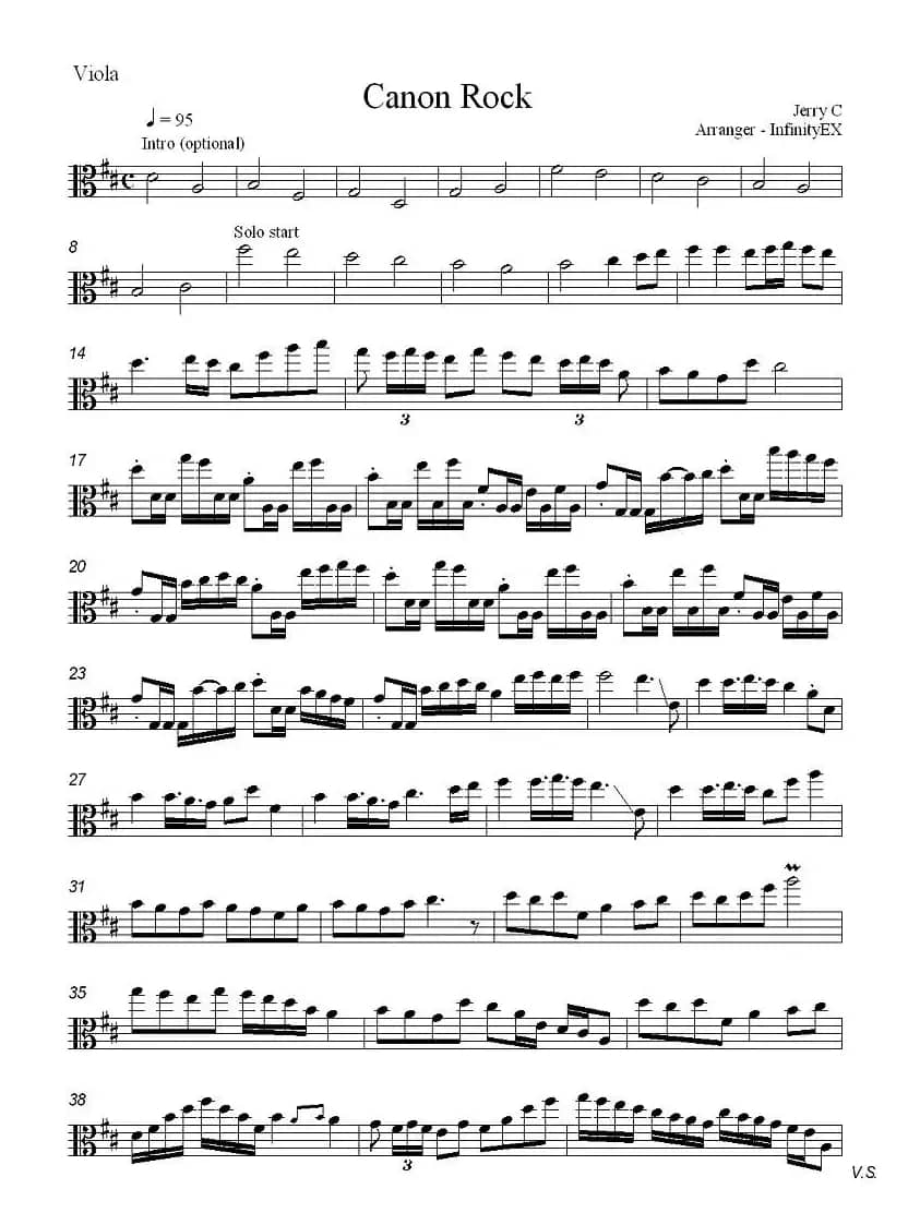 Canon Rock（卡农 摇滚）（中提琴）