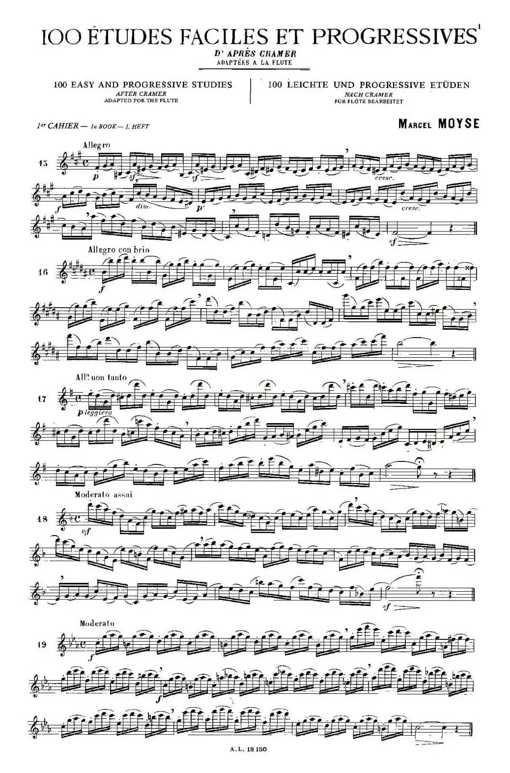 moyse - 100首练习曲之15—28