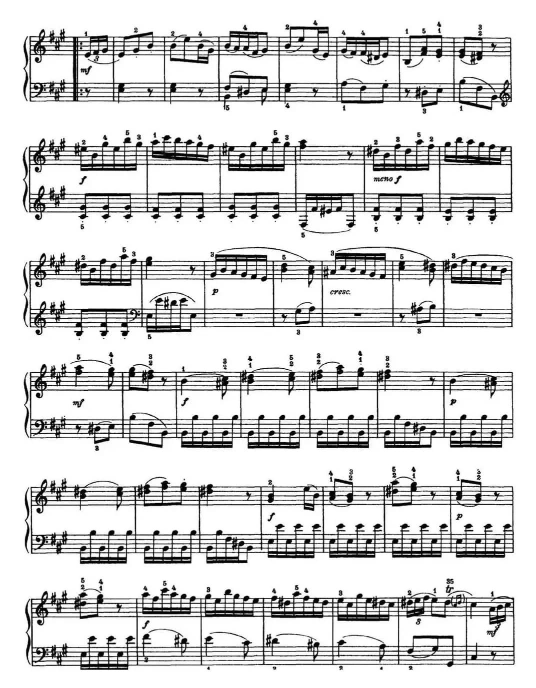 海顿 钢琴奏鸣曲 Hob XVI 5 Divertimento A major