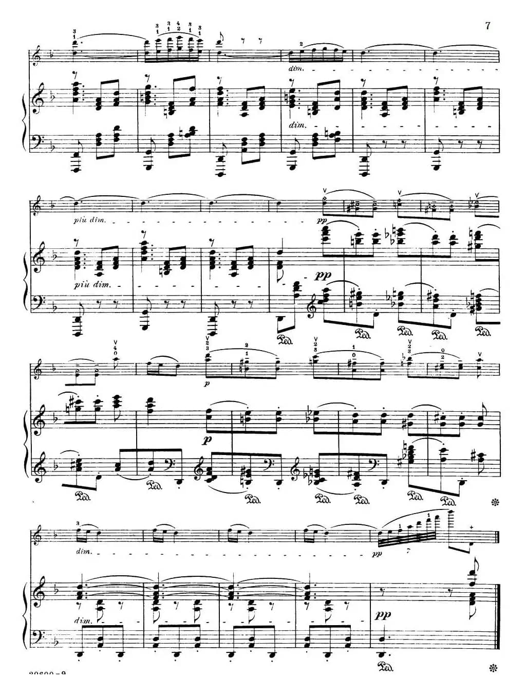 Serenade（Rachmaninoff作曲版、小提琴+钢琴伴奏）