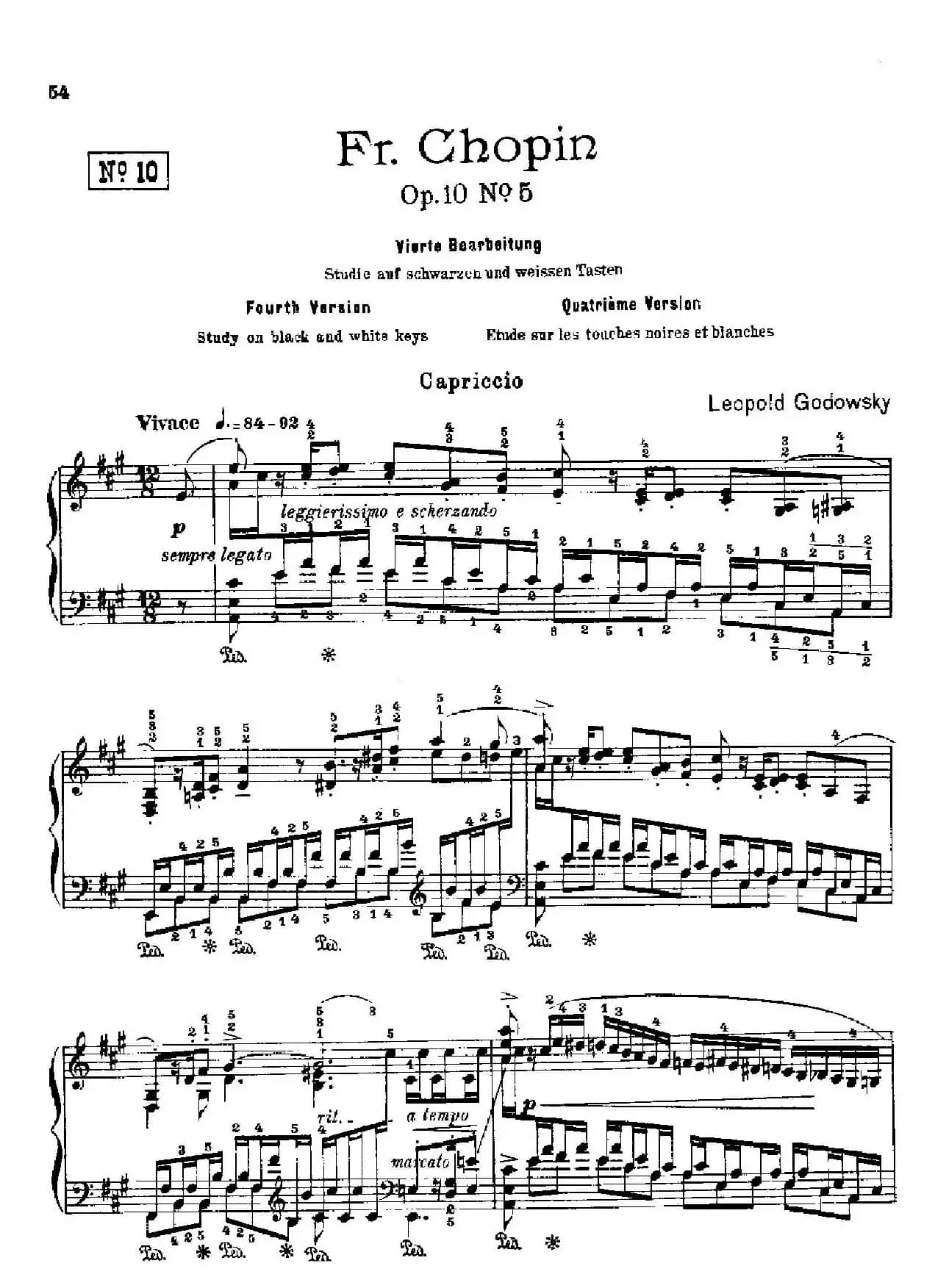 53首改编练习曲（No.10）