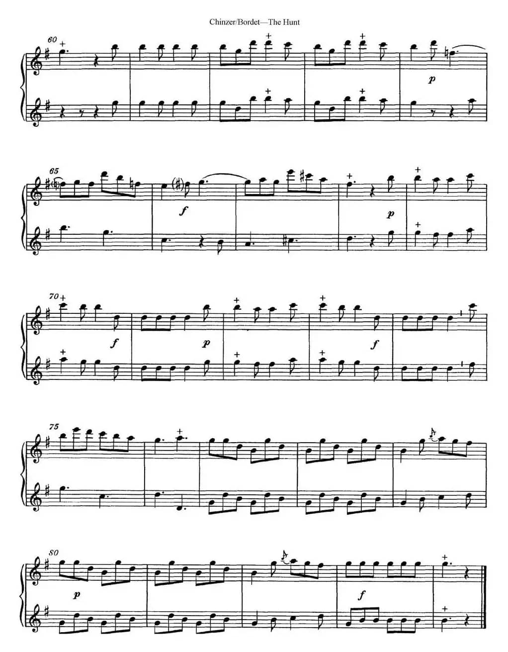 博埭特长笛二重奏 The Hunt