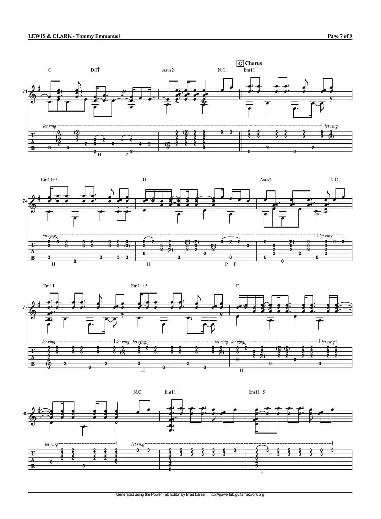 tommy emmanuel：lewis and clark（指弹吉他）