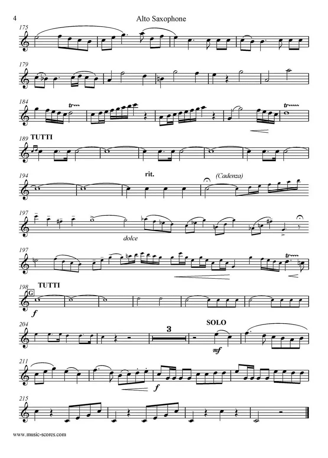 Mozart：Concerto KV495 No.4-1st（中音萨克斯）