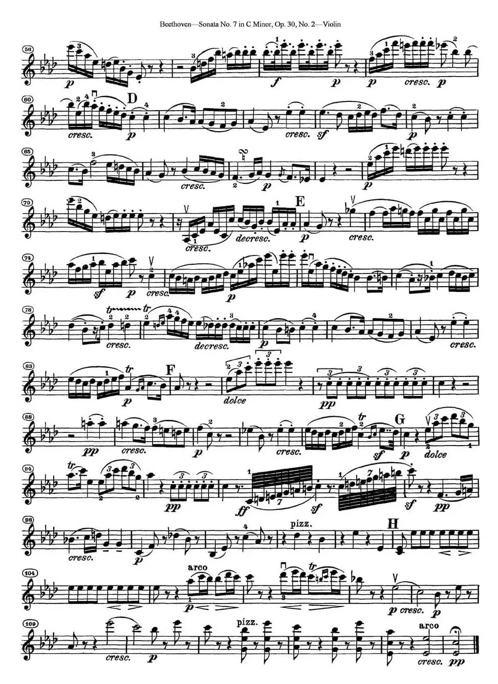 Violin Sonata No.7 in C Minor Op.30 No.2