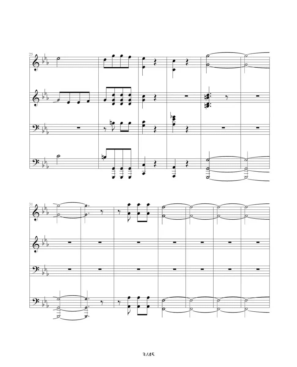 命运交响曲（四手联弹）