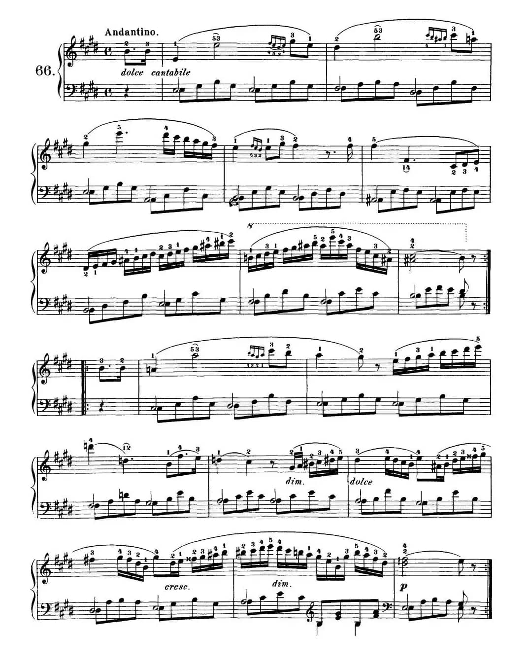 One Hundred and Ten Easy and Progressive Exercises Op.453(车尔尼110首简易练习曲 61——71)