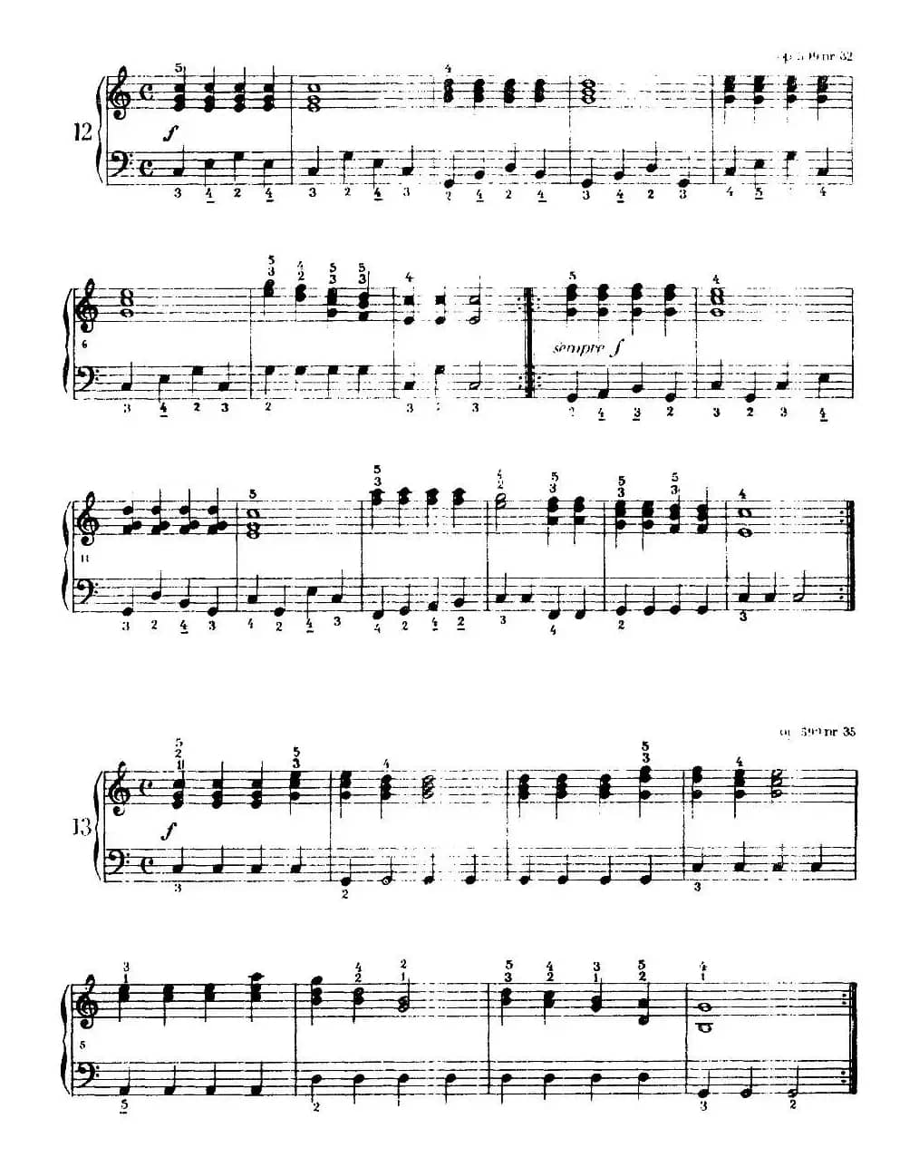 《车尔尼手风琴练习曲集》第Ⅰ册（第10—21首）