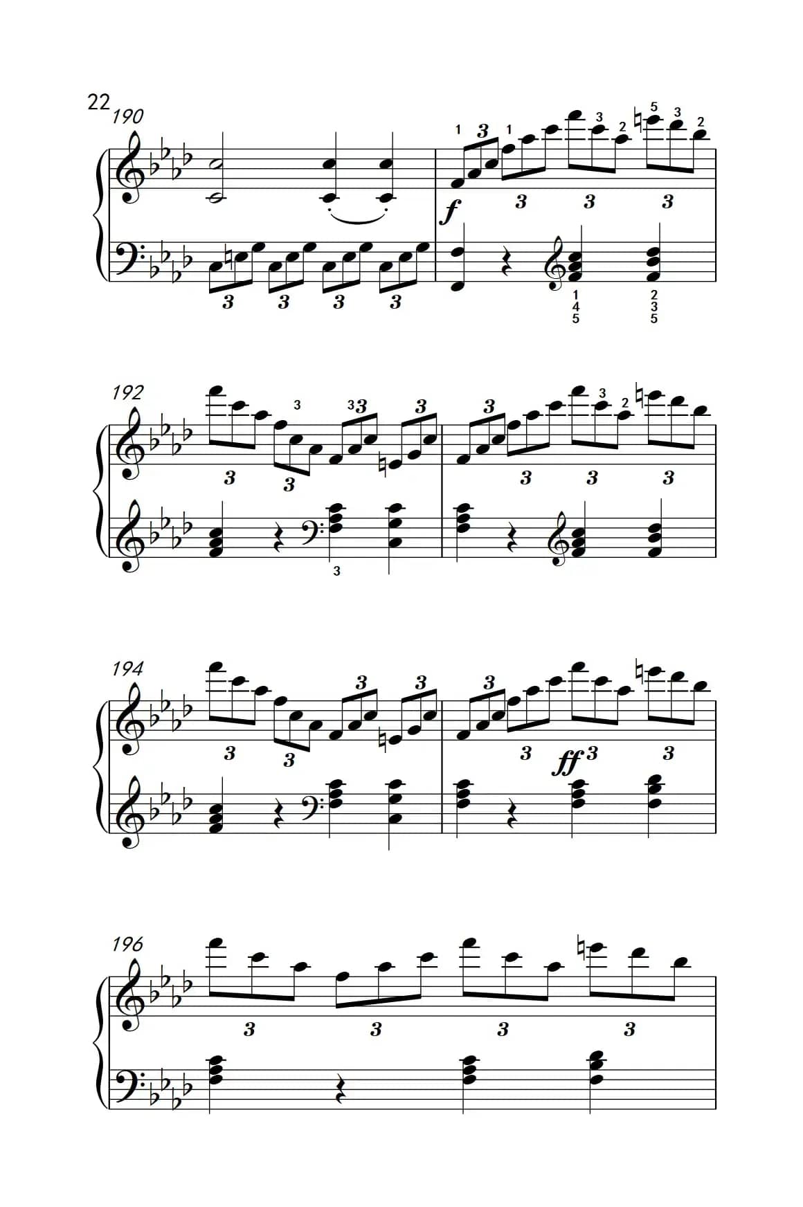 奏鸣曲 Opus 2 Nr.1 第四乐章（贝多芬奏鸣曲集 1）