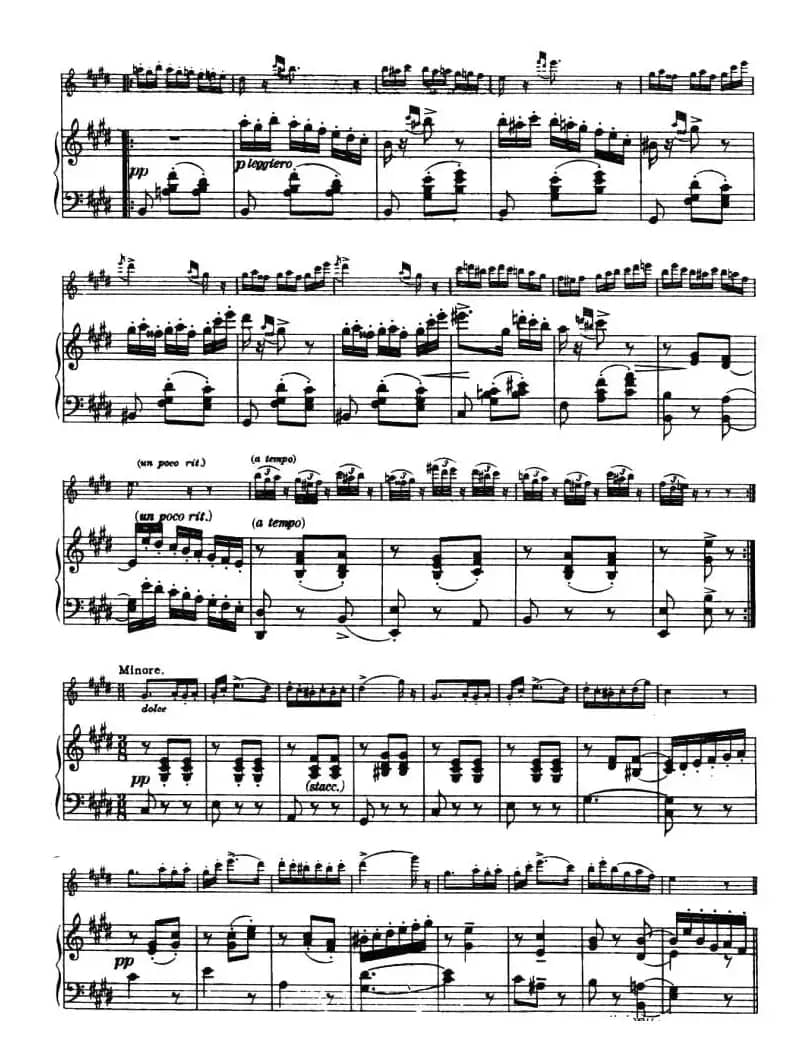 CANTABILE E VALZER（钢琴伴奏小提琴谱）