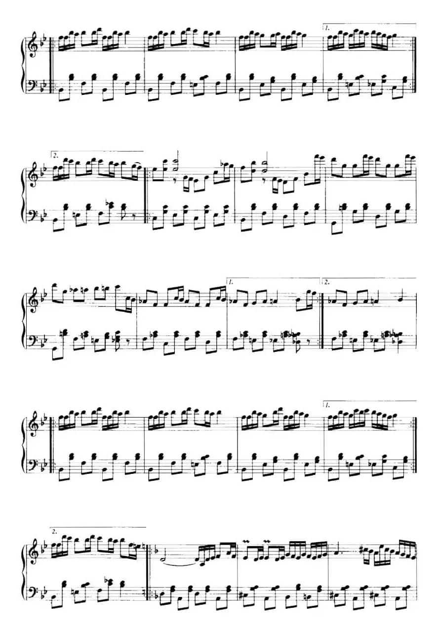 儿童钢琴小曲三首：1.轻盈的舞步