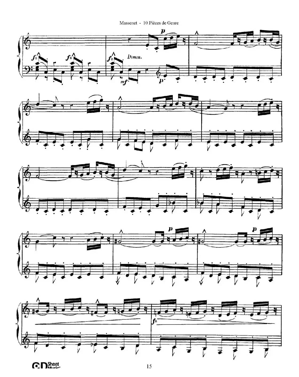 Dix Pièces de Genre Op.10（10首个性小品·Ⅳ）