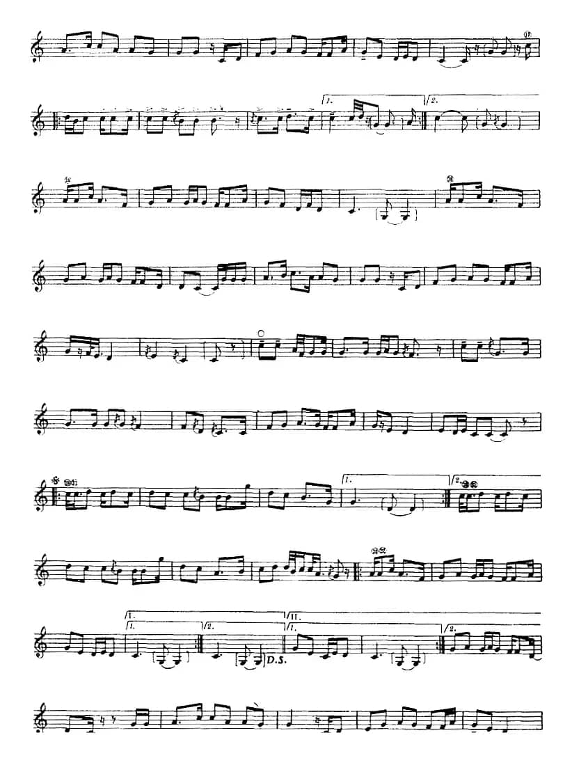 十二木卡姆：Ⅴ 潘吉尕木卡姆 234——244（主旋律谱）