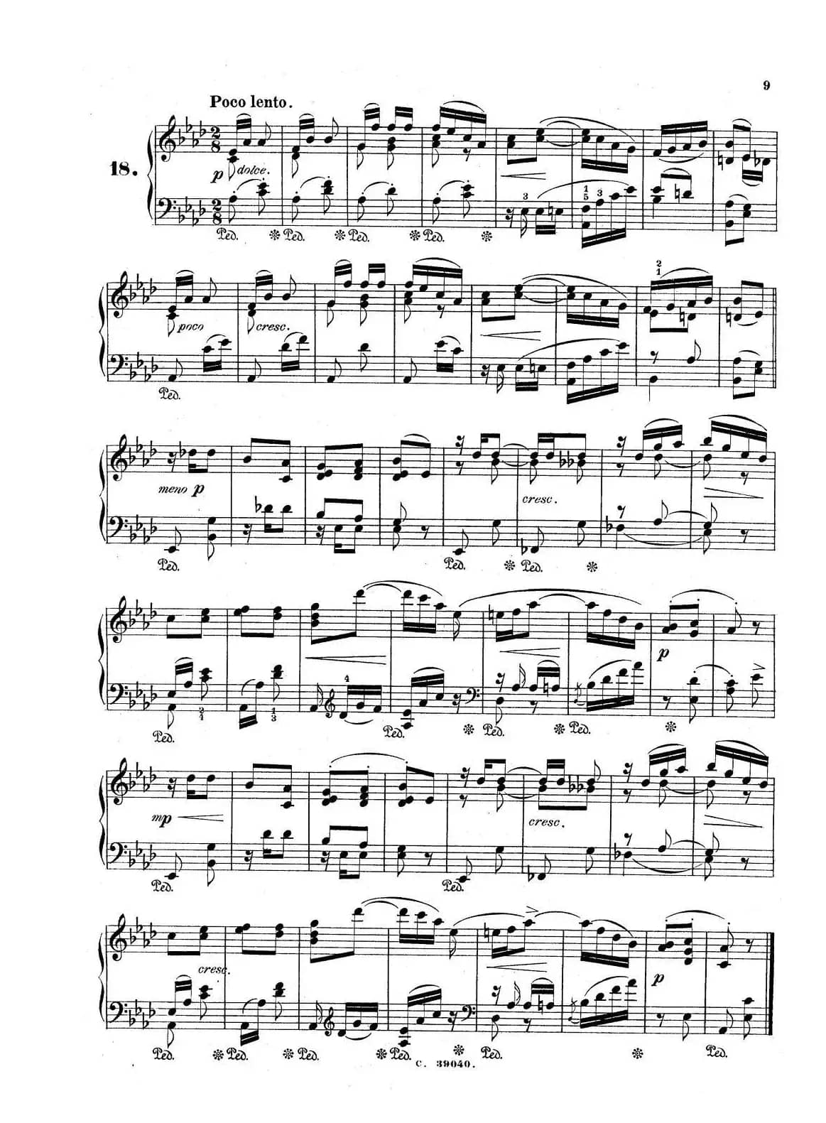 36 Etudes Rhythmiques et Melodiques Op.105（36首节奏与旋律练习曲 16—20）