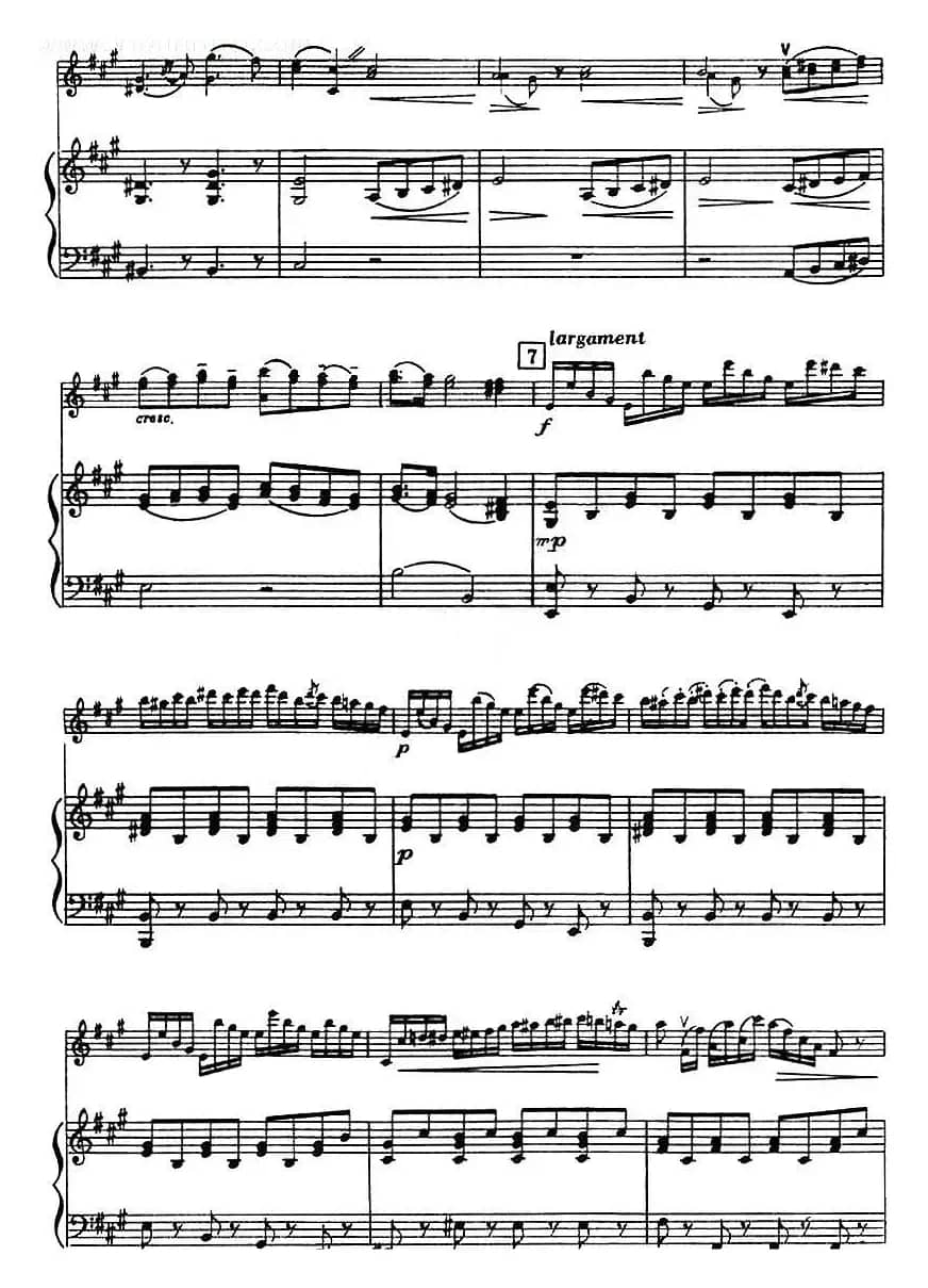 第二十二协奏曲（a小调、小提琴+钢琴伴奏）