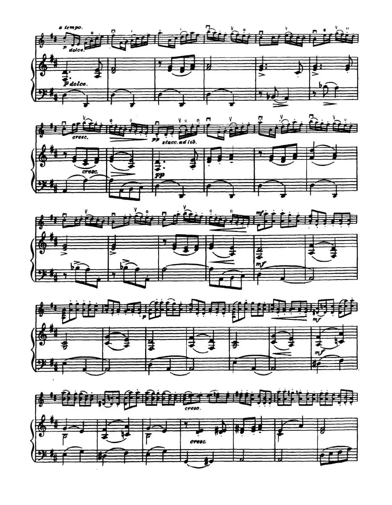 D大调学生协奏曲（塞茨作品第14号）