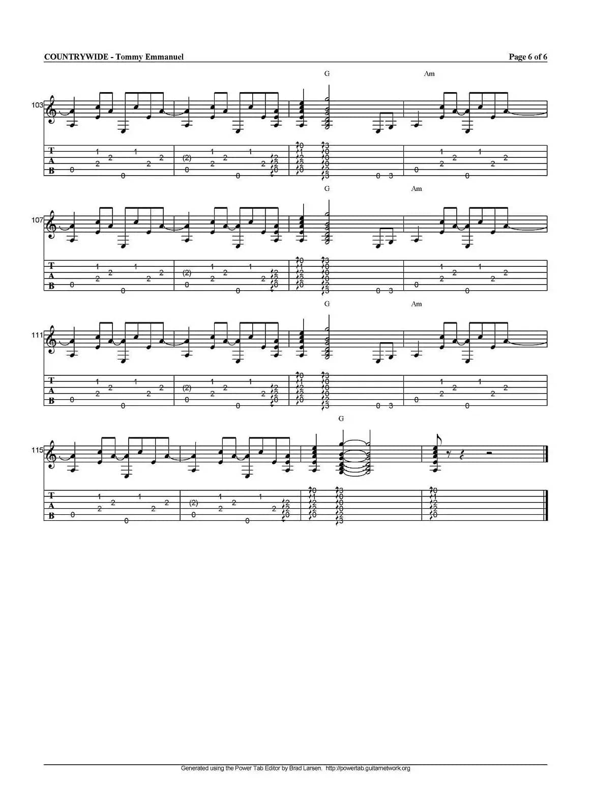 tommy emmanuel：countrywide（指弹吉他）