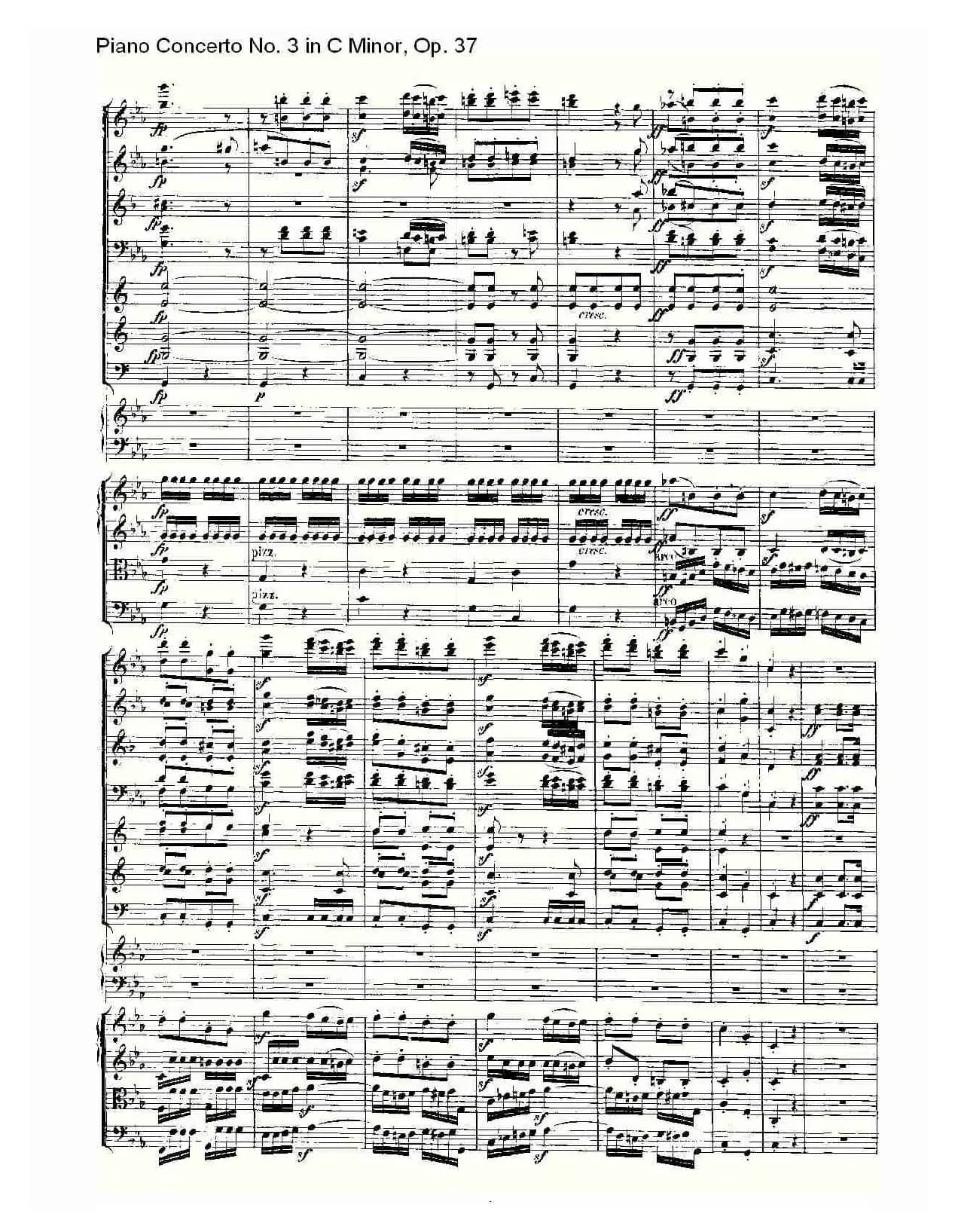 C小调钢琴第三协奏曲 Op.37  第三乐章