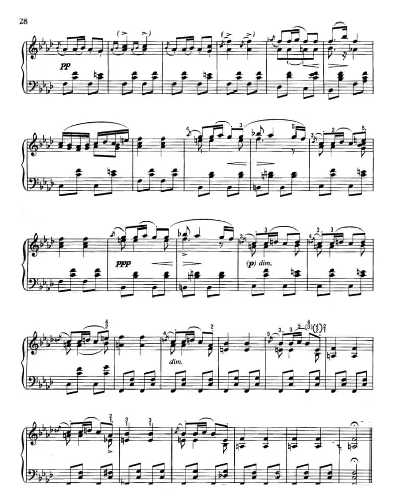 不可不弹的世界钢琴名曲：音乐瞬间（第3首）