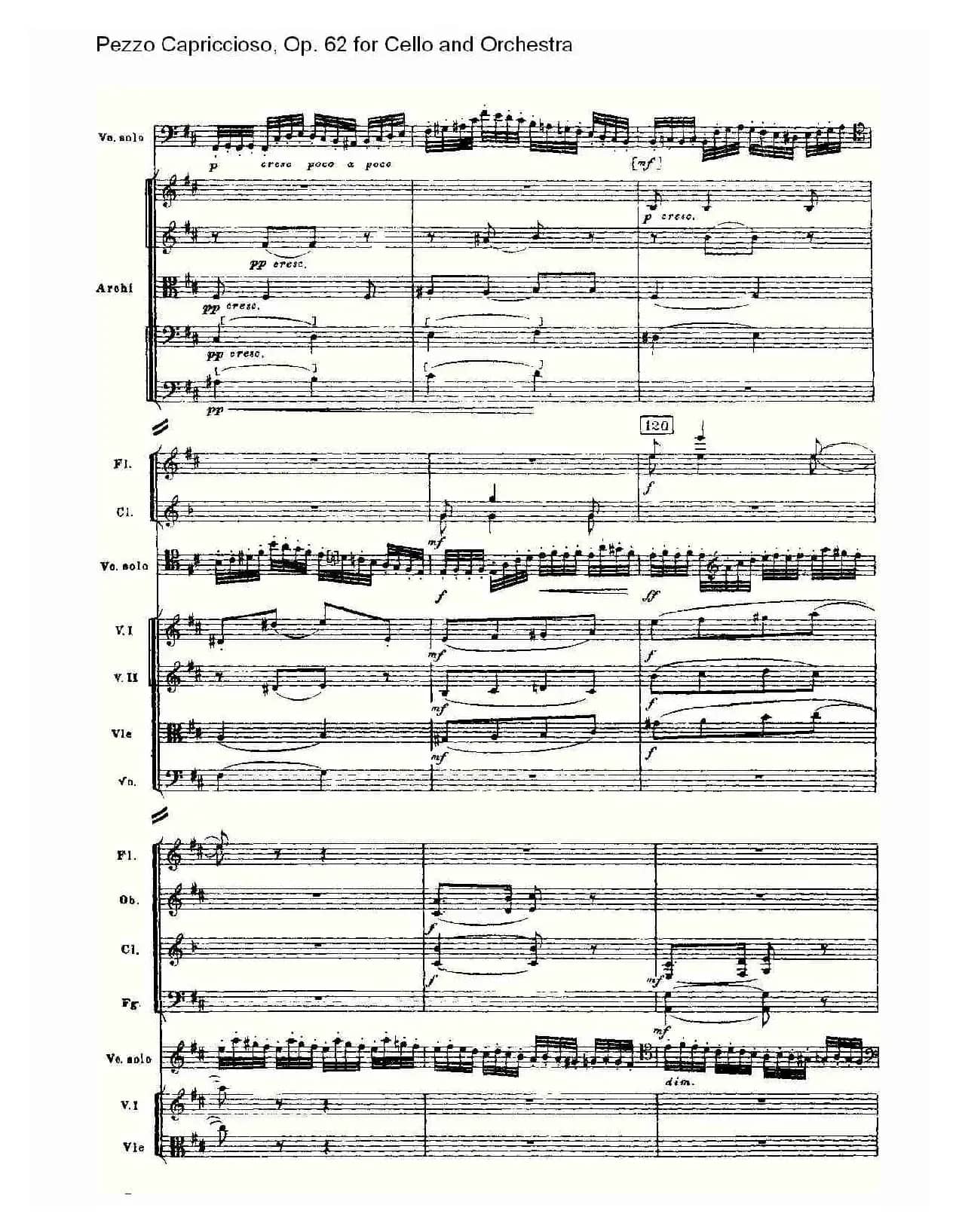 Pezzo Capriccioso, Op.62（大提琴与管弦乐）