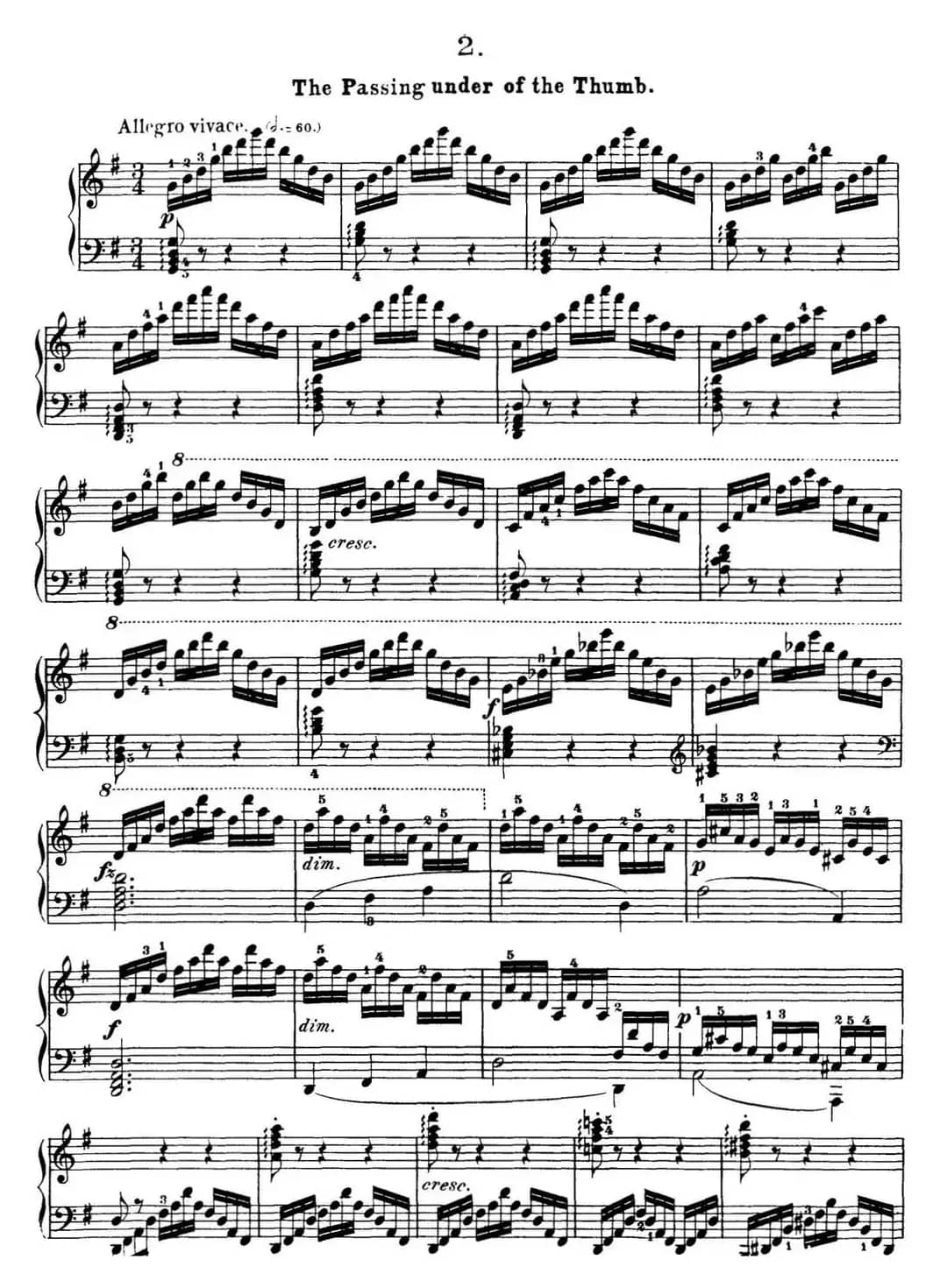 50首车尔尼Op.740钢琴手指灵巧技术练习曲（NO.2）