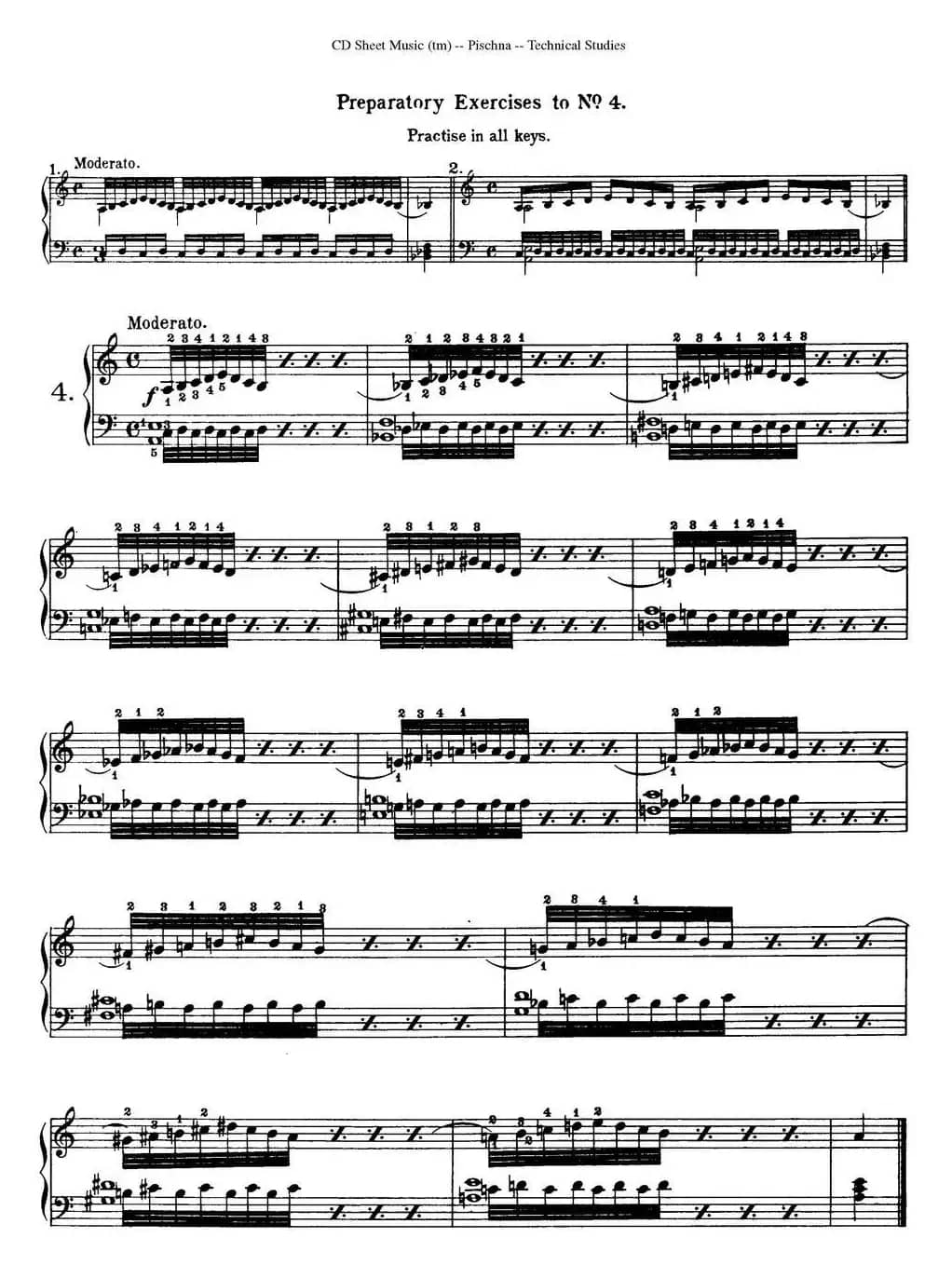 Technical Studies 60 Progressive Exercises （60首钢琴循序渐进练习曲 P1——10）