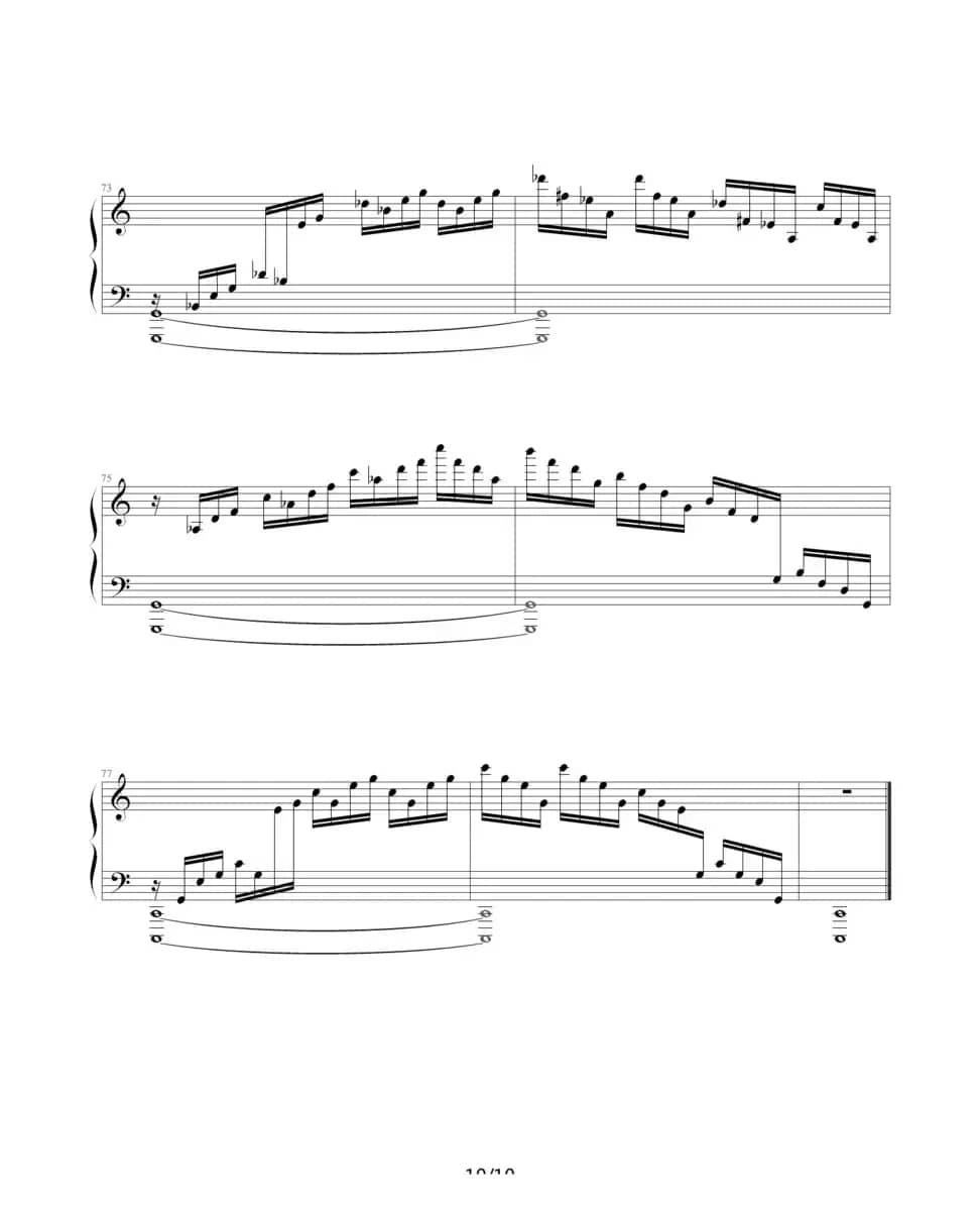 练习曲 Op.10 No.1（ 逃亡圣咏曲）