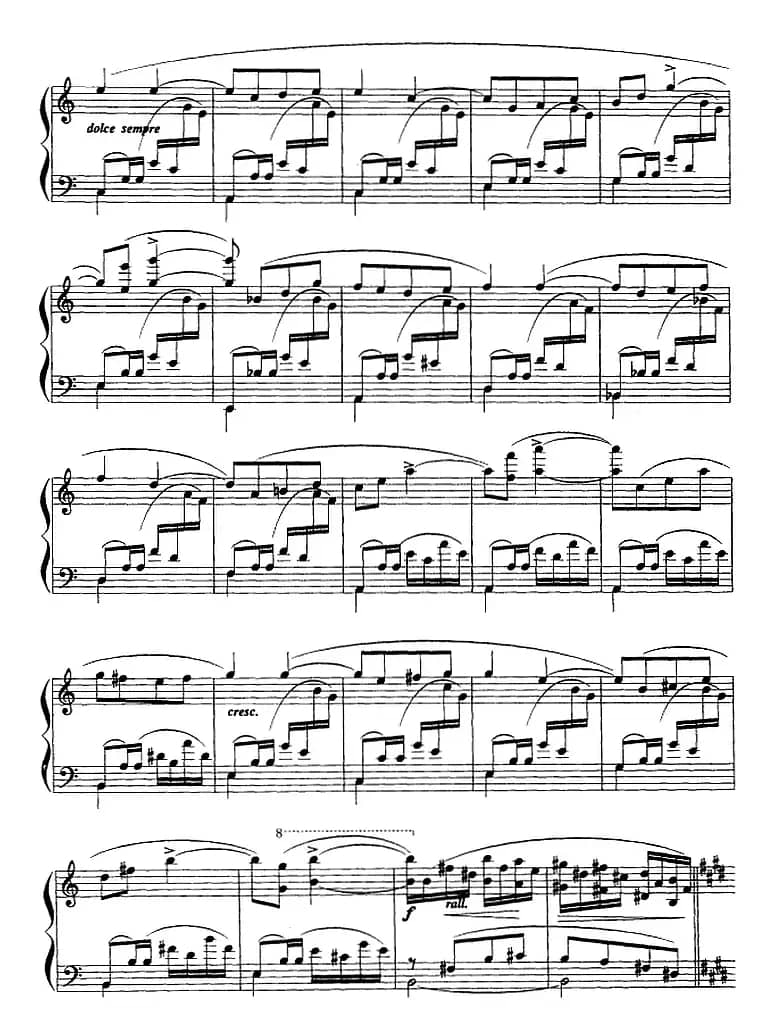 现代钢琴曲：8、摇篮曲（Op.56，No.1）