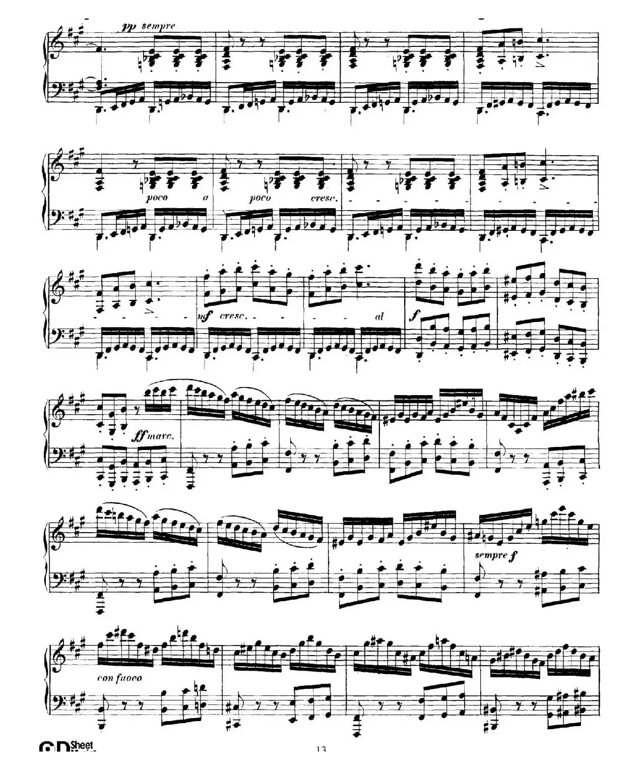 Fantasy in f-Sharp Minor Op.28(升f小调幻想曲)