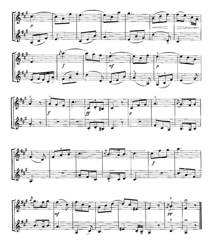 霍曼《小提琴基础教程》选曲：春日牧歌（二重奏）