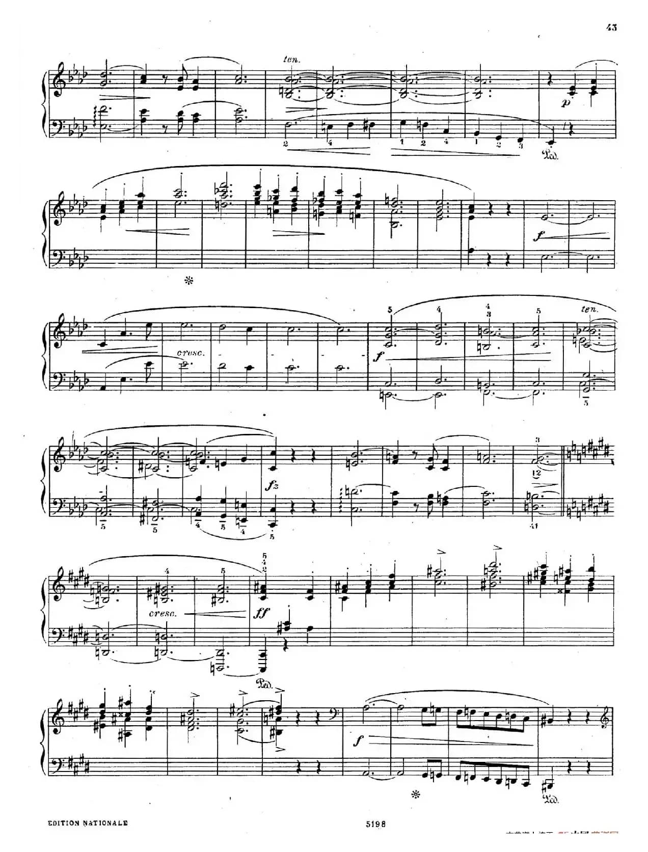 Scherzo No.4 in E Major Op.54(E大调第四谐谑曲·柯尔托教学版)