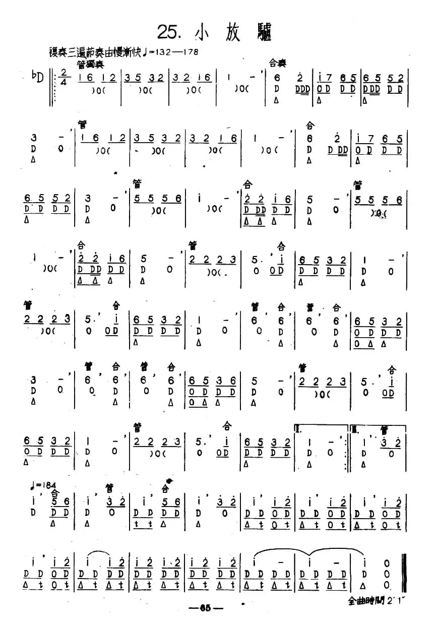小放驴（河北定州民间吹奏乐）