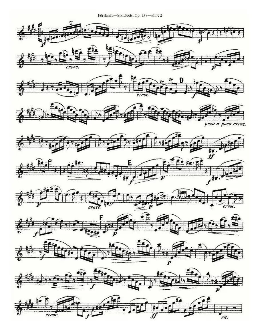 Six Duets, Op.137 之六（二重奏 六首作品 137号）