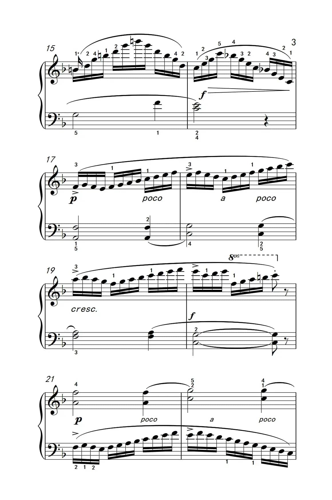 第五级 2.海湾帆船（中央音乐学院 钢琴（业余）考级教程 4-6级）