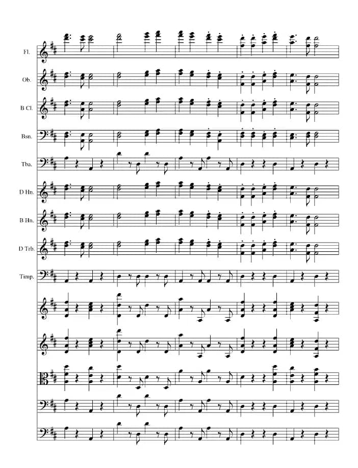 欢乐颂（总谱）