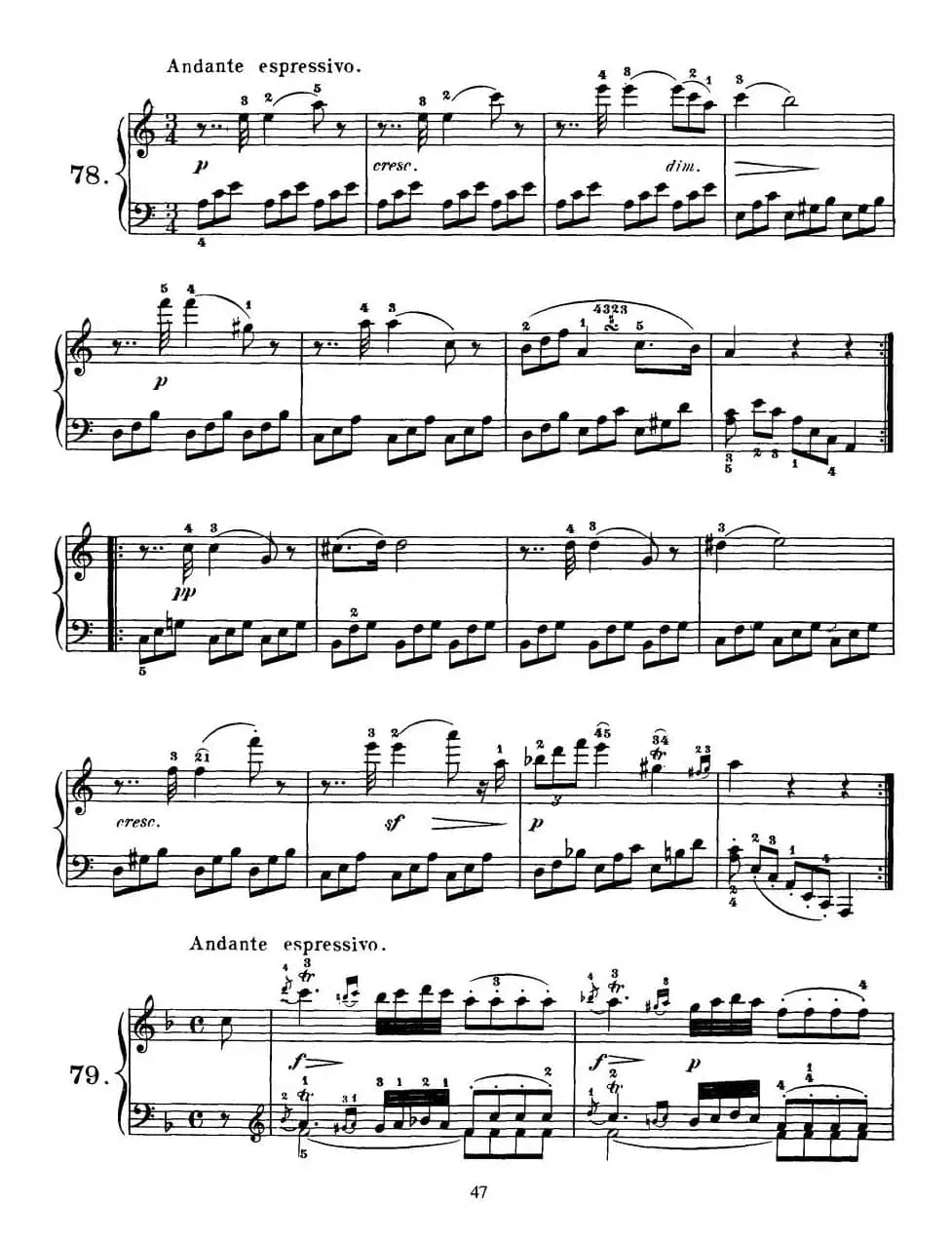 Czerny - 100 Progressive Studies Op.139（78—83）