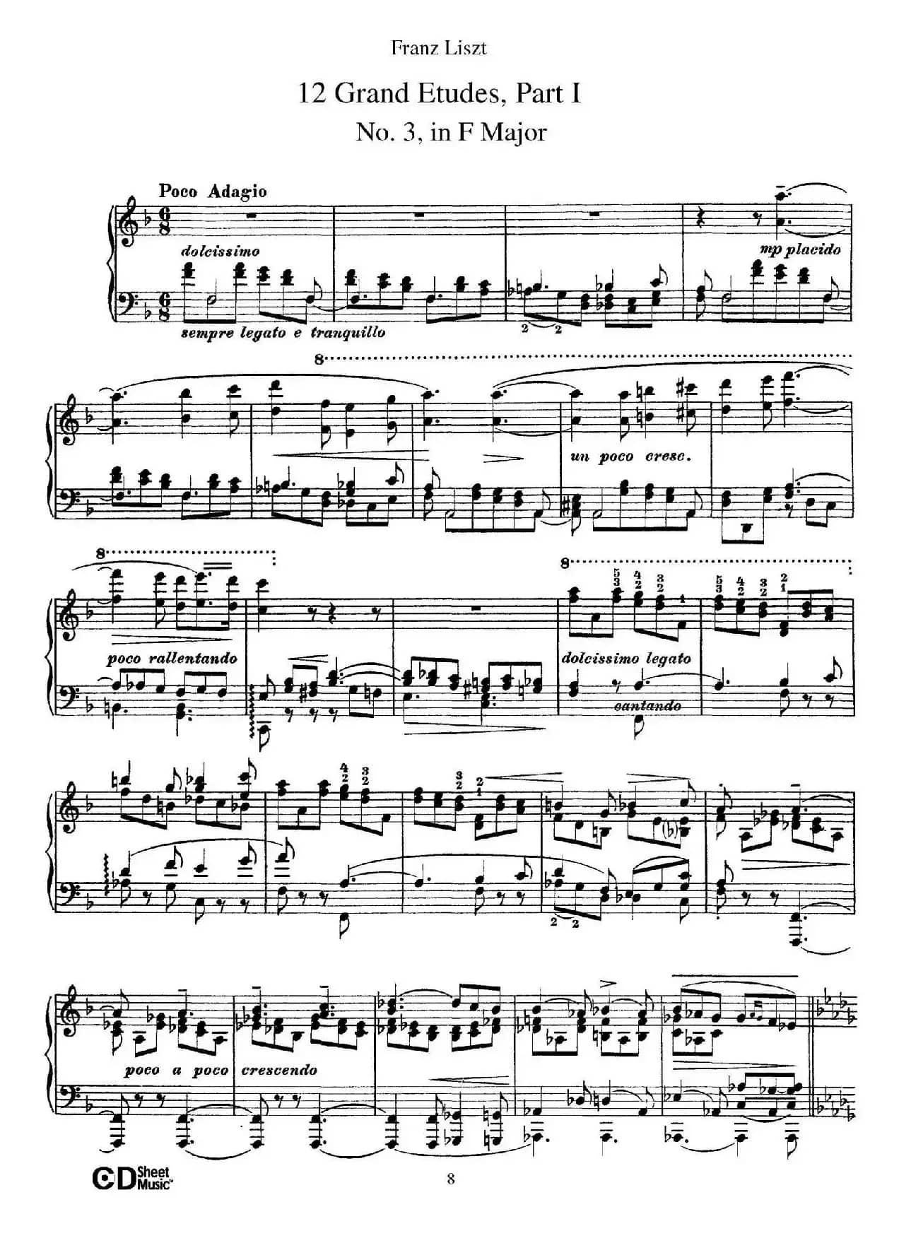 12 Grand Etudes S.137（12首华丽的练习曲·3）