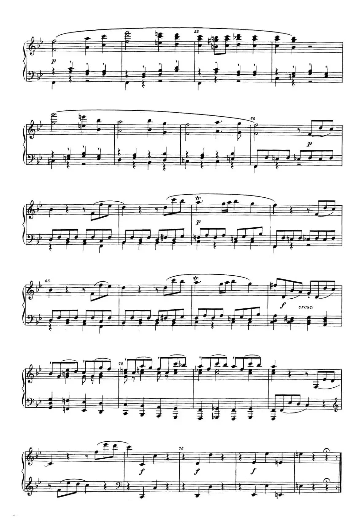 降B大调钢琴奏鸣曲 （Piano Sonata in B-flat Major Op.1）
