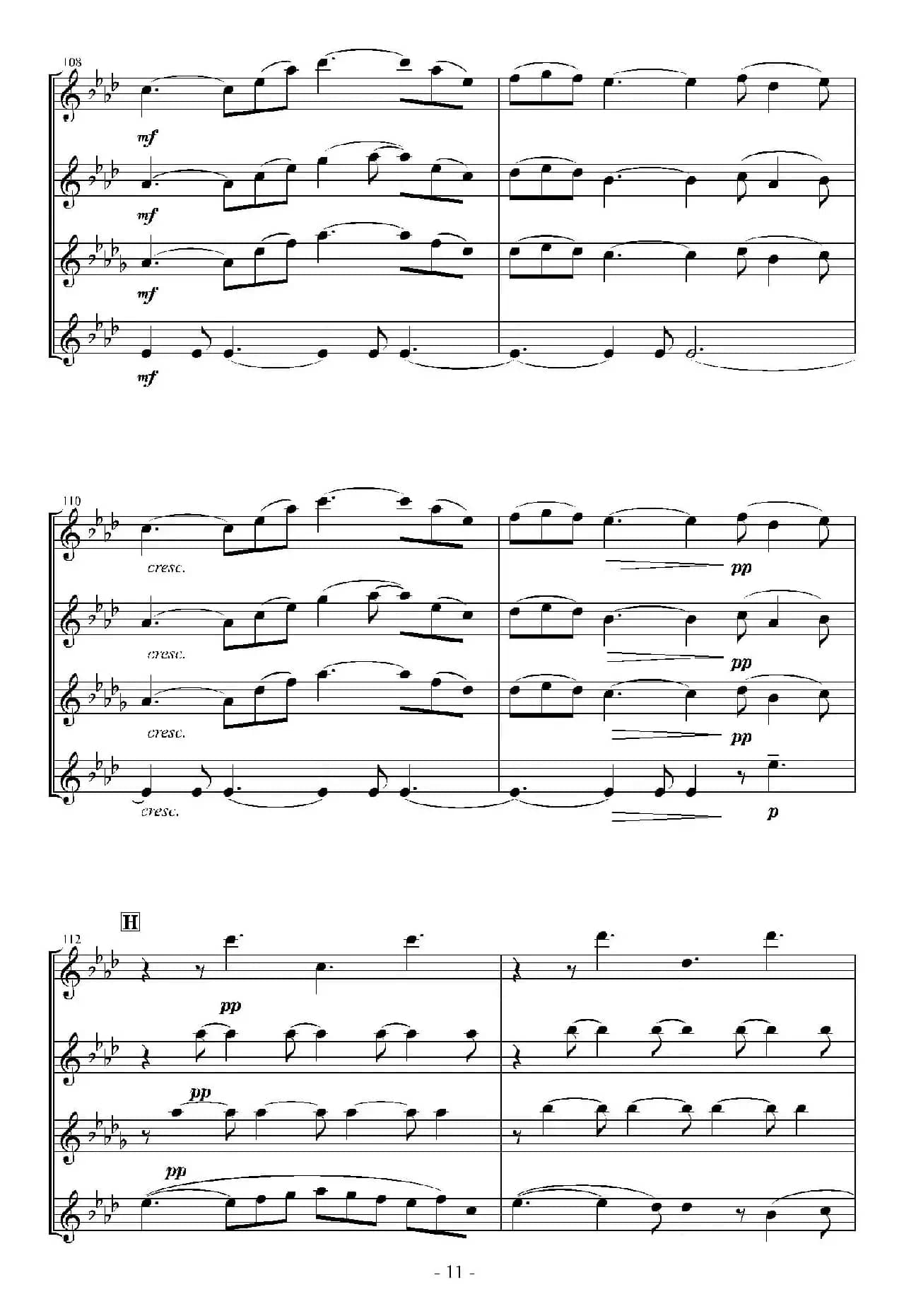 In the Green and Red Season （四重奏）