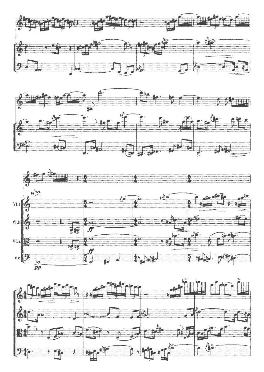 释（为黑管与四件弦乐器而作）