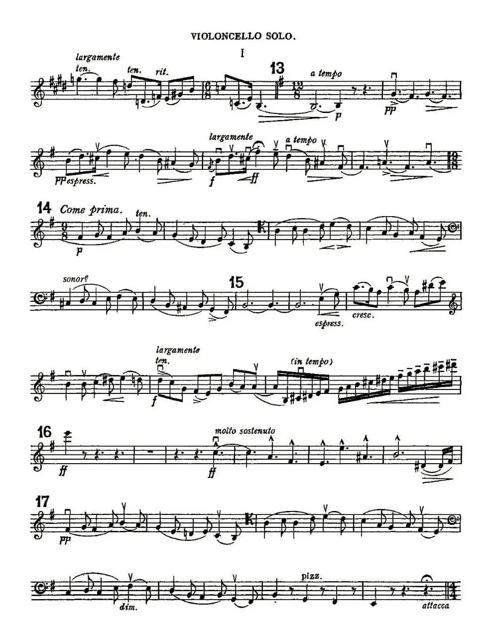 Edward Elgar Concerto e Minor Op85 For Cello（Cel）