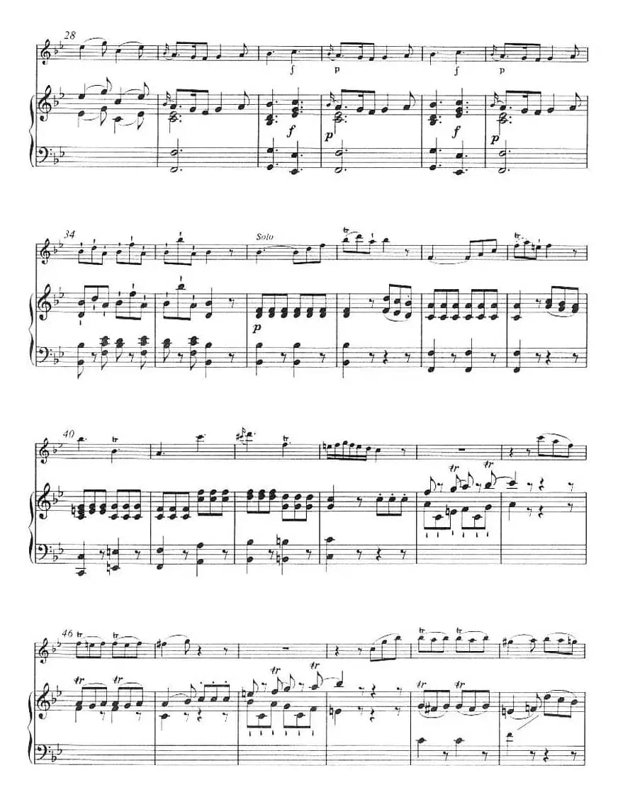 降B大调回旋曲（小提琴+钢琴伴奏）