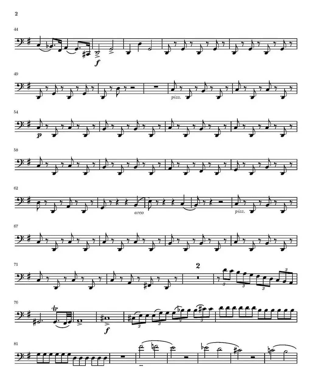 String Quartet nr.18 in E minor（E小调弦乐四重奏）（大提琴分谱）