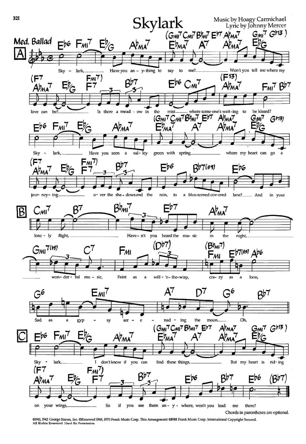 Skylark（爵士钢琴曲）